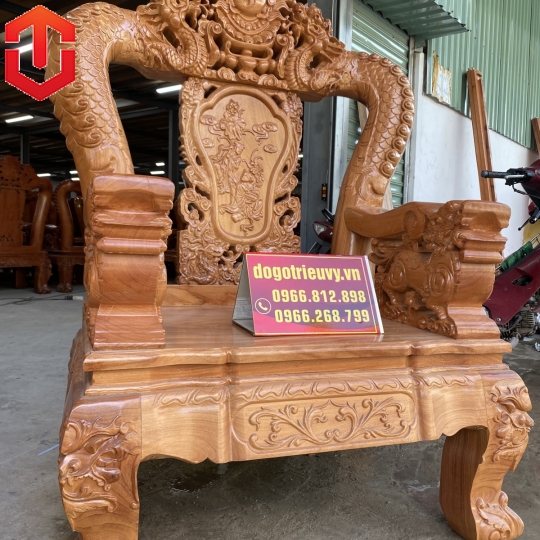 SALON RỒNG BÁT TIÊN GÕ C14 6 MÓN - Ảnh 6