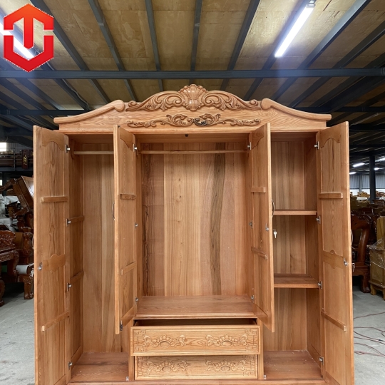 TỦ ÁO NỮ HOÀNG SỒI ZIN 4 CÁNH 2M - Ảnh 2