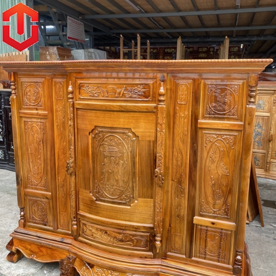TỦ THỜ TRÀM 6 CHÂN 1M75 - Ảnh 9