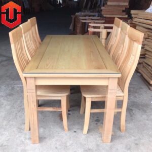 BÀN ĂN SỒI VUÔNG MÀU TỰ NHIÊN