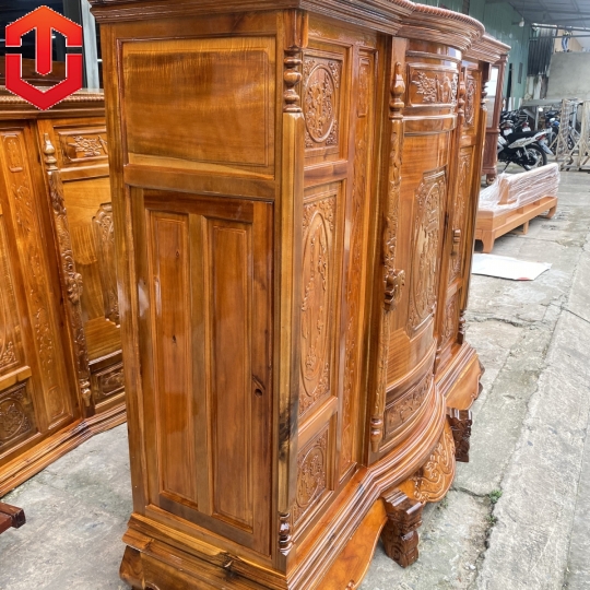 TỦ THỜ TRÀM 6 CHÂN 1M75 - Ảnh 2