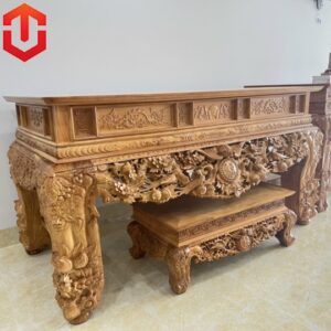 SẬP THỜ MAI ĐIỂU GÕ ĐỎ C24
