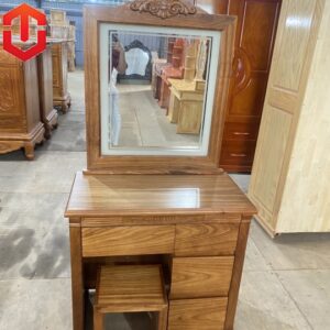BÀN TRANG ĐIỂM HƯƠNG XÁM 80 - GƯƠNG VUÔNG