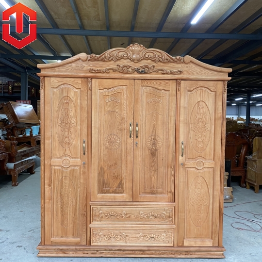TỦ ÁO NỮ HOÀNG SỒI ZIN 4 CÁNH 2M