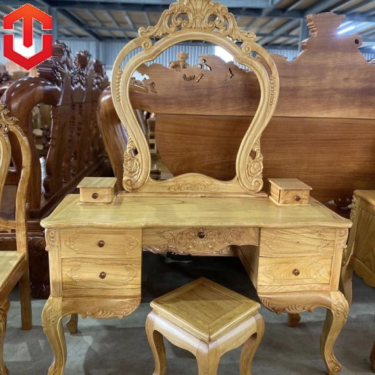 BÀN PHẤN TÂN CỔ ĐIỂN GÕ ĐỎ 1M2