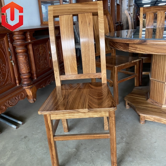 BÀN ĂN TRÒN HƯƠNG XÁM 6 GHẾ - Ảnh 5