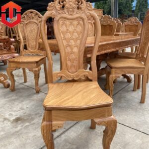 GHẾ ĂN GÕ ĐỎ TỰA CARO