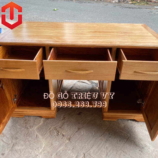 BÀN LÀM VIỆC GÕ ĐỎ 1M6 CAO CẤP - Ảnh 7