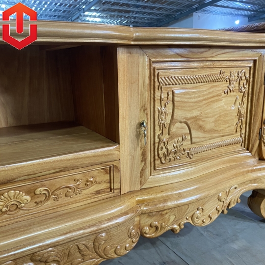 KỆ LUY HOÀNG GIA GÕ ĐỎ 2M - Ảnh 5