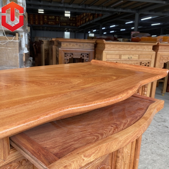 TỦ THỜ HƯƠNG ĐÁ CHẠM TAM ĐA 1M27 - Ảnh 6