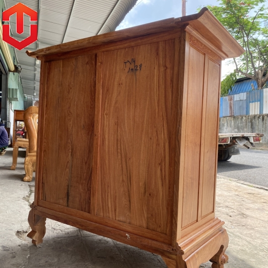 TỦ THỜ HƯƠNG ĐÁ CHẠM TAM ĐA 1M27 - Ảnh 8