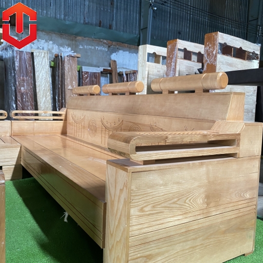 SOFA GÓC XÍCH XE TĂNG SỒI LAU MÀU HƯƠNG - Ảnh 7