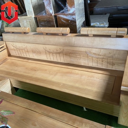 SOFA GÓC XÍCH XE TĂNG SỒI LAU MÀU HƯƠNG - Ảnh 4