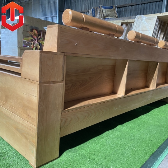 SOFA GÓC XÍCH XE TĂNG SỒI LAU MÀU HƯƠNG - Ảnh 11