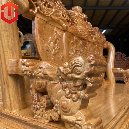SALON NGHÊ 3 KHOANG GÕ ĐỎ C12 6 MÓN - Ảnh 16