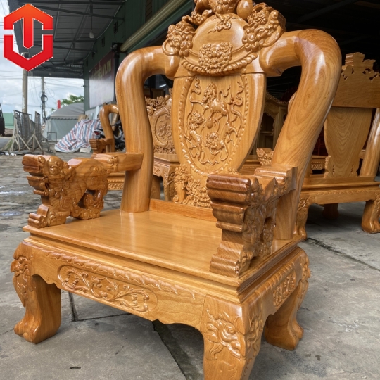 SALON NGHÊ 3 KHOANG GÕ ĐỎ C12 6 MÓN - Ảnh 15