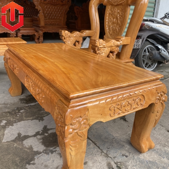 SALON NGHÊ 3 KHOANG GÕ ĐỎ C12 6 MÓN - Ảnh 6