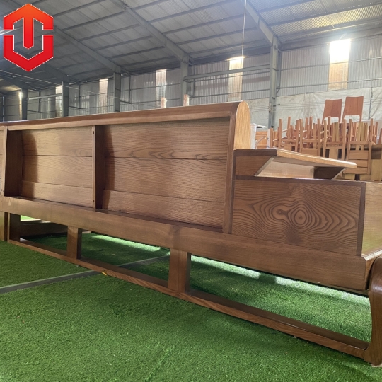 SOFA GÓC ĐÙI GÀ SỒI LAU MÀU ÓC CHÓ - VẾ PHẢI - Ảnh 11