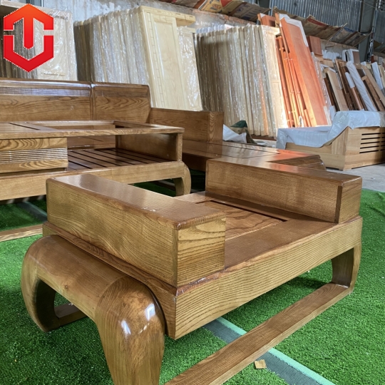 SOFA GÓC ĐÙI GÀ SỒI LAU MÀU ÓC CHÓ - VẾ PHẢI - Ảnh 15