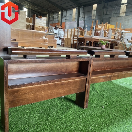 SOFA GÓC NHỎ 2Mx1M8 SỒI TỰA ĐỤC CẢNH LAU MÀU ÓC CHÓ - Ảnh 8