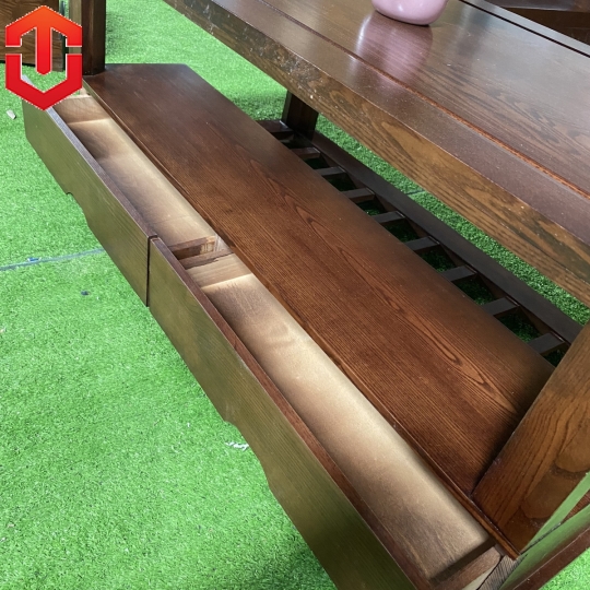 SOFA GÓC NHỎ 2Mx1M8 SỒI TỰA ĐỤC CẢNH LAU MÀU ÓC CHÓ - Ảnh 10