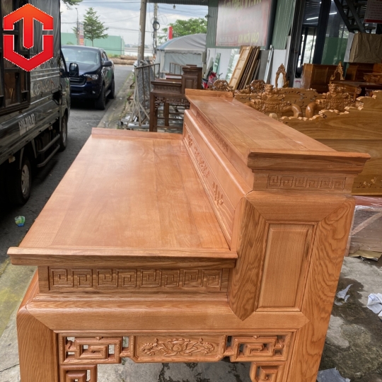 BÀN CÚNG SỒI 2 TẦNG 1M53 LAU MÀU HƯƠNG VÀNG - Ảnh 5