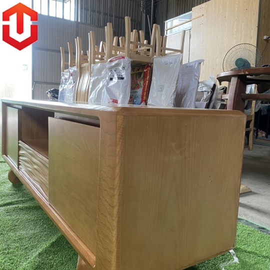 KỆ TIVI SỒI MẪU CHÂN THUYỀN 1M8 LAU MÀU HƯƠNG VÀNG - Ảnh 4