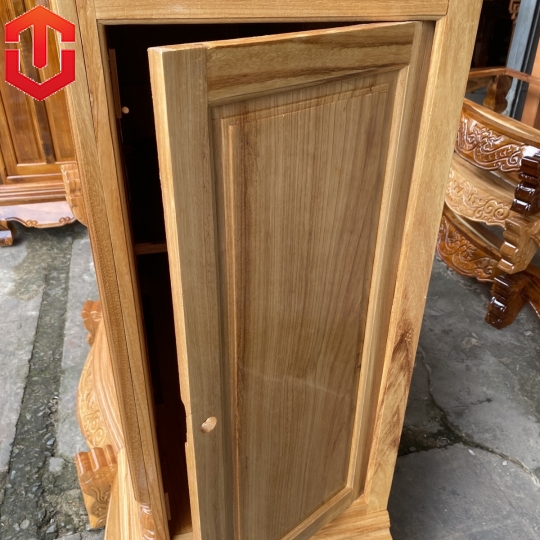 TỦ THỜ GÕ ĐỎ 1M47 6 CHÂN - Ảnh 11