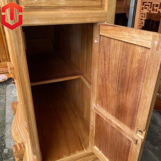 TỦ THỜ GÕ ĐỎ 1M47 6 CHÂN - Ảnh 10
