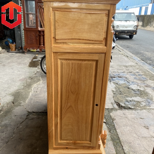 TỦ THỜ GÕ ĐỎ 1M47 6 CHÂN - Ảnh 5