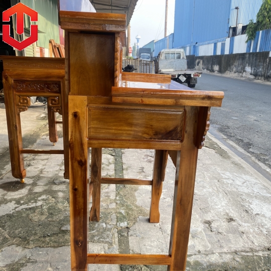 BÀN CÚNG TRÀM 2 TẦNG 1M27 CHẠM RỒNG - Ảnh 3