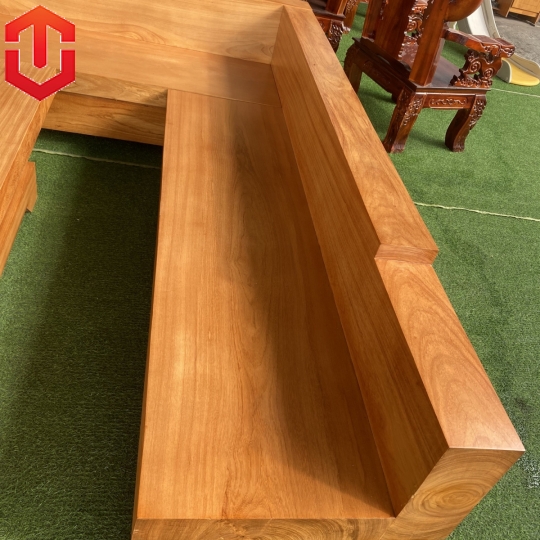 SOFA GÓC NGUYÊN KHỐI GÕ ĐỎ - Ảnh 2