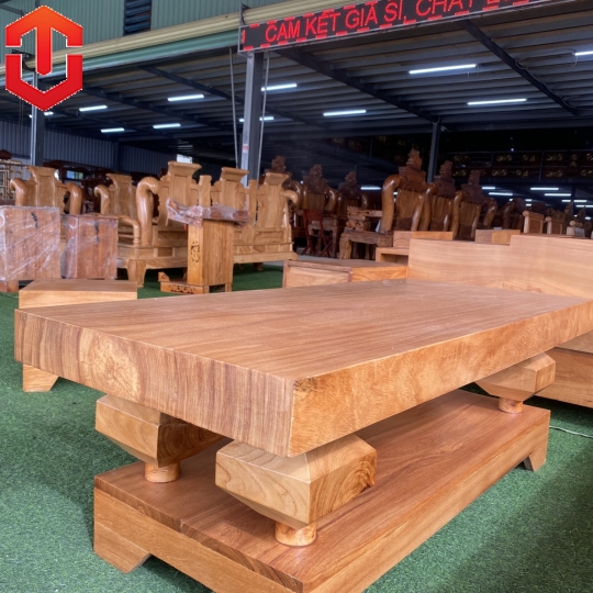 SOFA GÓC NGUYÊN KHỐI GÕ ĐỎ - Ảnh 9