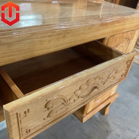 BÀN PHẤN GÕ ĐỎ 1M1 - Ảnh 4
