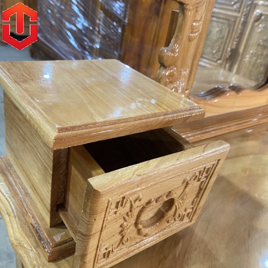 BÀN PHẤN GÕ ĐỎ 1M1 - Ảnh 9