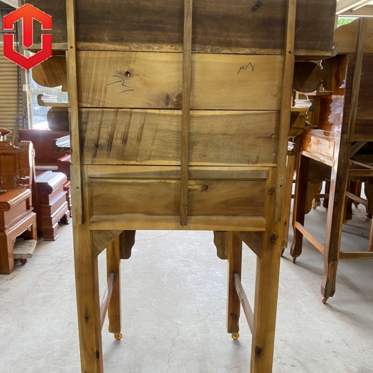 BÀN CÚNG TRÀM 3 TẦNG 1M07 CHẠM RỒNG - MÀU VÀNG - Ảnh 8