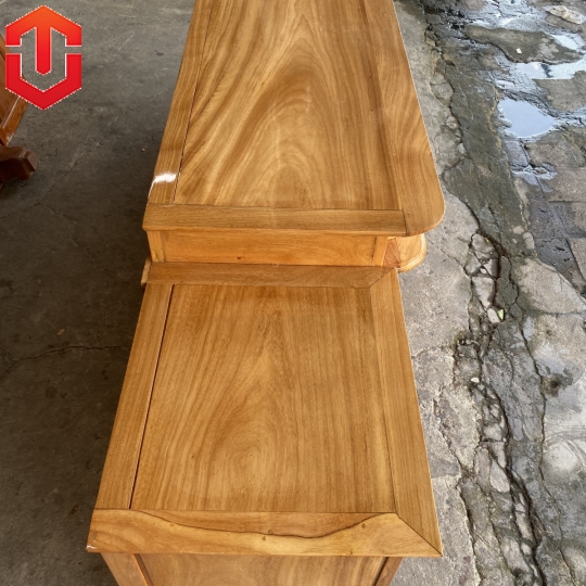KỆ CỘT NHÔ GÕ ĐỎ 2M2 - KỆ TIVI - Ảnh 7