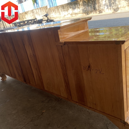 KỆ CỘT NHÔ GÕ ĐỎ 2M2 - KỆ TIVI - Ảnh 5