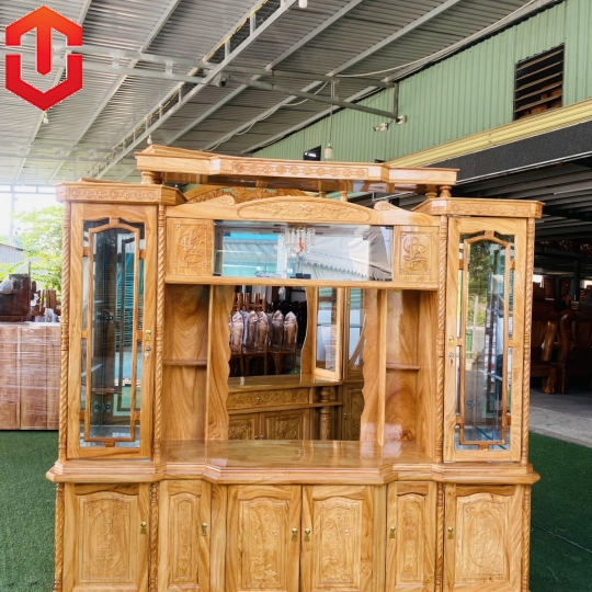 KỆ KIẾM GÕ ĐỎ 2M2