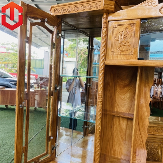KỆ KIẾM GÕ ĐỎ 2M2 - Ảnh 4