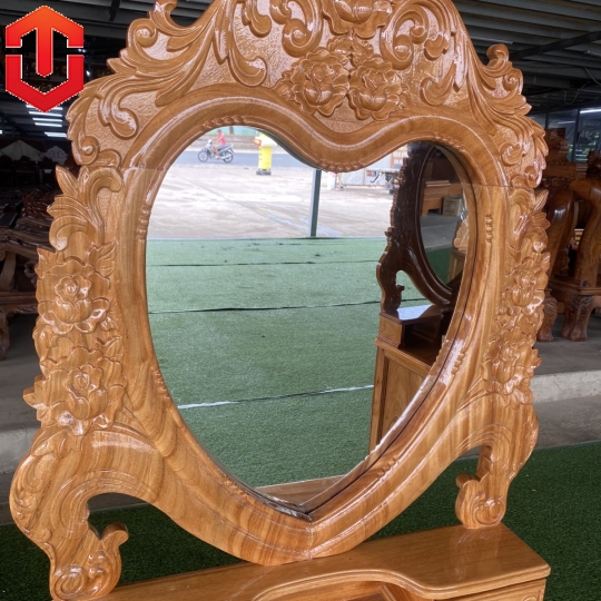BÀN PHẤN TIM GÕ 80CM - Ảnh 8