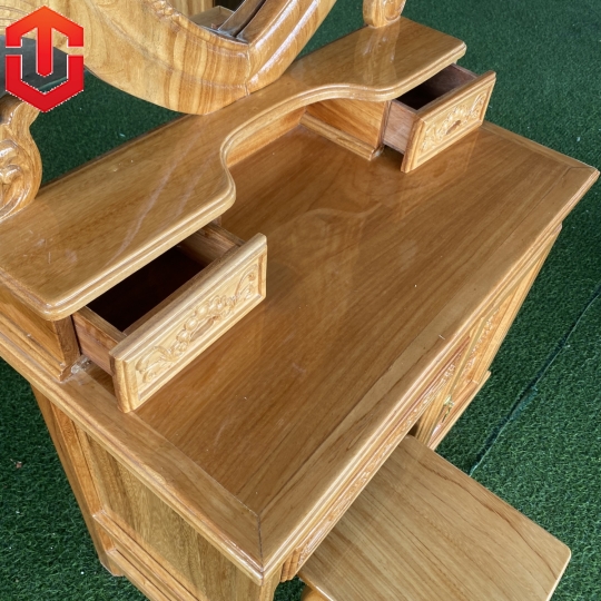 BÀN PHẤN TIM GÕ 80CM - Ảnh 3