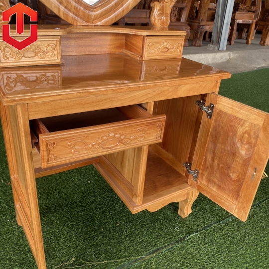 BÀN PHẤN TIM GÕ 80CM - Ảnh 7