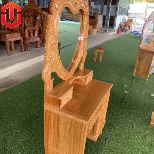 BÀN PHẤN TIM GÕ 80CM - Ảnh 9