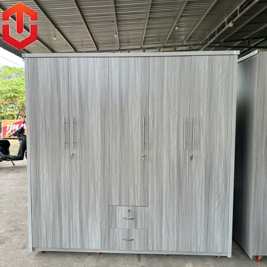 TỦ ÁO MDF 5 CÁNH 2M LÕI XANH CHỐNG ẨM - MÀU SẮC THIẾT KẾ HIỆN ĐẠI GIÚP SẢN PHẨM PHÙ HỢP VỚI KHÔNG GIAN SỐNG TỪ HIỆN ĐẠI TỚI CỔ ĐIỂN