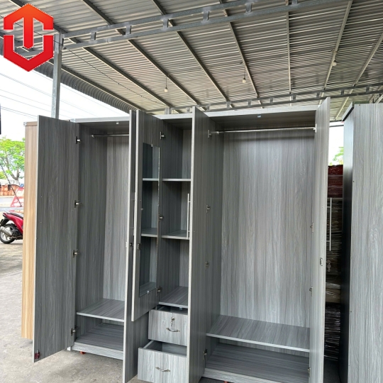 TỦ ÁO MDF 5 CÁNH 2M LÕI XANH CHỐNG ẨM - MÀU SẮC THIẾT KẾ HIỆN ĐẠI GIÚP SẢN PHẨM PHÙ HỢP VỚI KHÔNG GIAN SỐNG TỪ HIỆN ĐẠI TỚI CỔ ĐIỂN - Ảnh 6