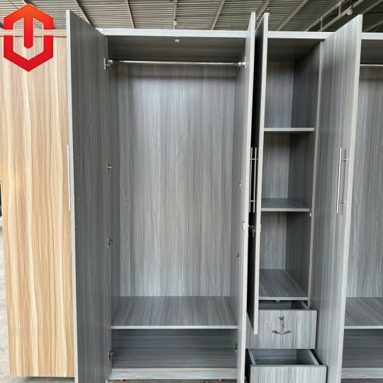 TỦ ÁO MDF 5 CÁNH 2M LÕI XANH CHỐNG ẨM - MÀU SẮC THIẾT KẾ HIỆN ĐẠI GIÚP SẢN PHẨM PHÙ HỢP VỚI KHÔNG GIAN SỐNG TỪ HIỆN ĐẠI TỚI CỔ ĐIỂN - Ảnh 2