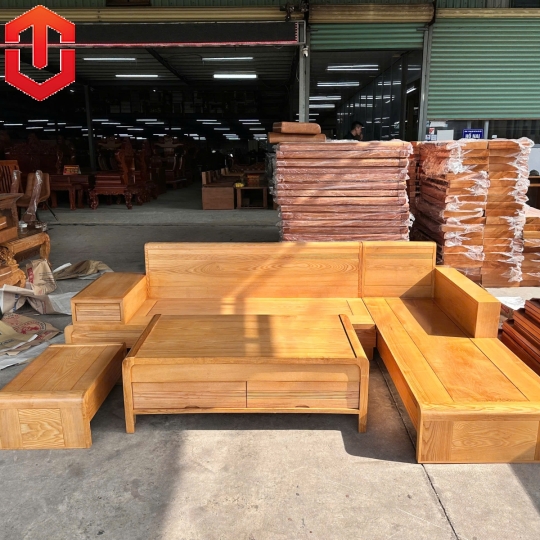 SOFA SỒI GÓC L CHÂN CUỐN SỒI LAU HƯƠNG - VẾ PHẢI - Ảnh 3