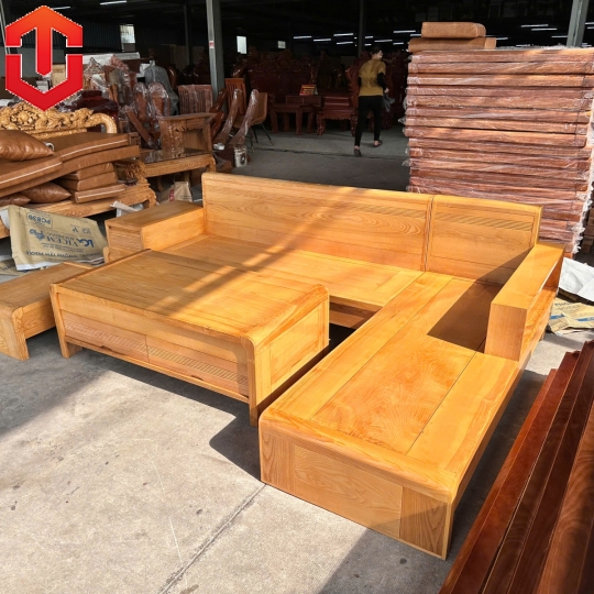 SOFA SỒI GÓC L CHÂN CUỐN SỒI LAU HƯƠNG - VẾ PHẢI - Ảnh 2